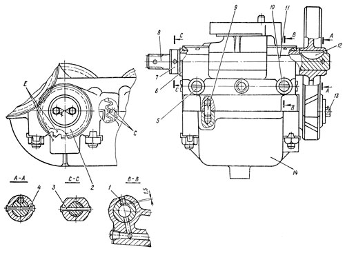 Установка противовесов и шестерни привода